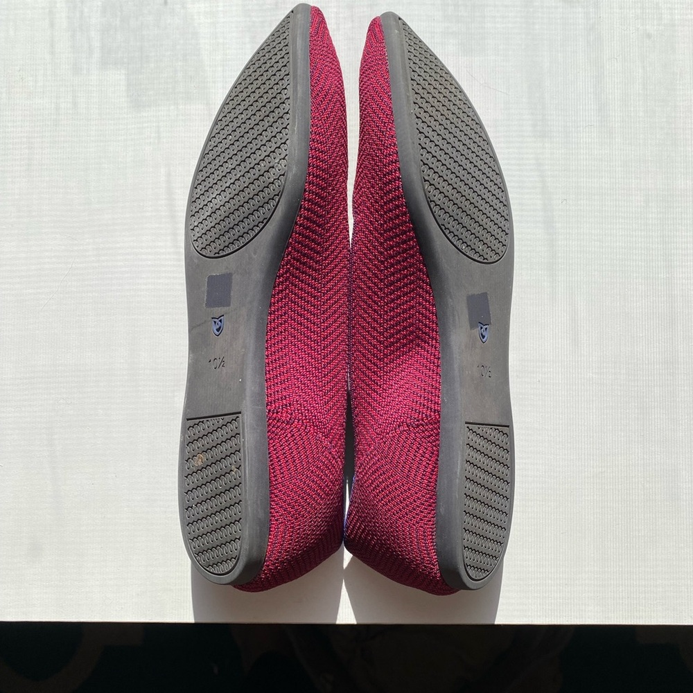 Rothy’s Cabernet Herringbone The Point, Size 10.5 - Picture 3 of 6